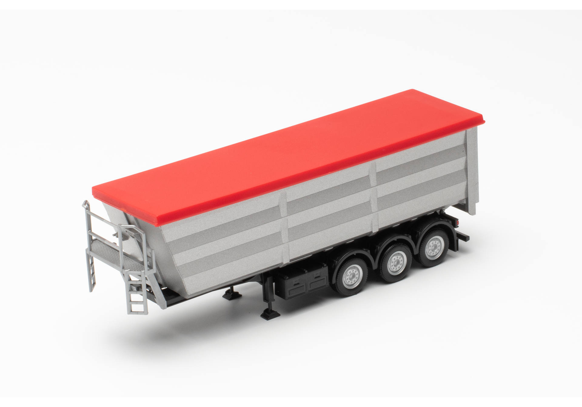 Herpa 077057-002 | Stahlmuldenauflieger, silber | 1:87