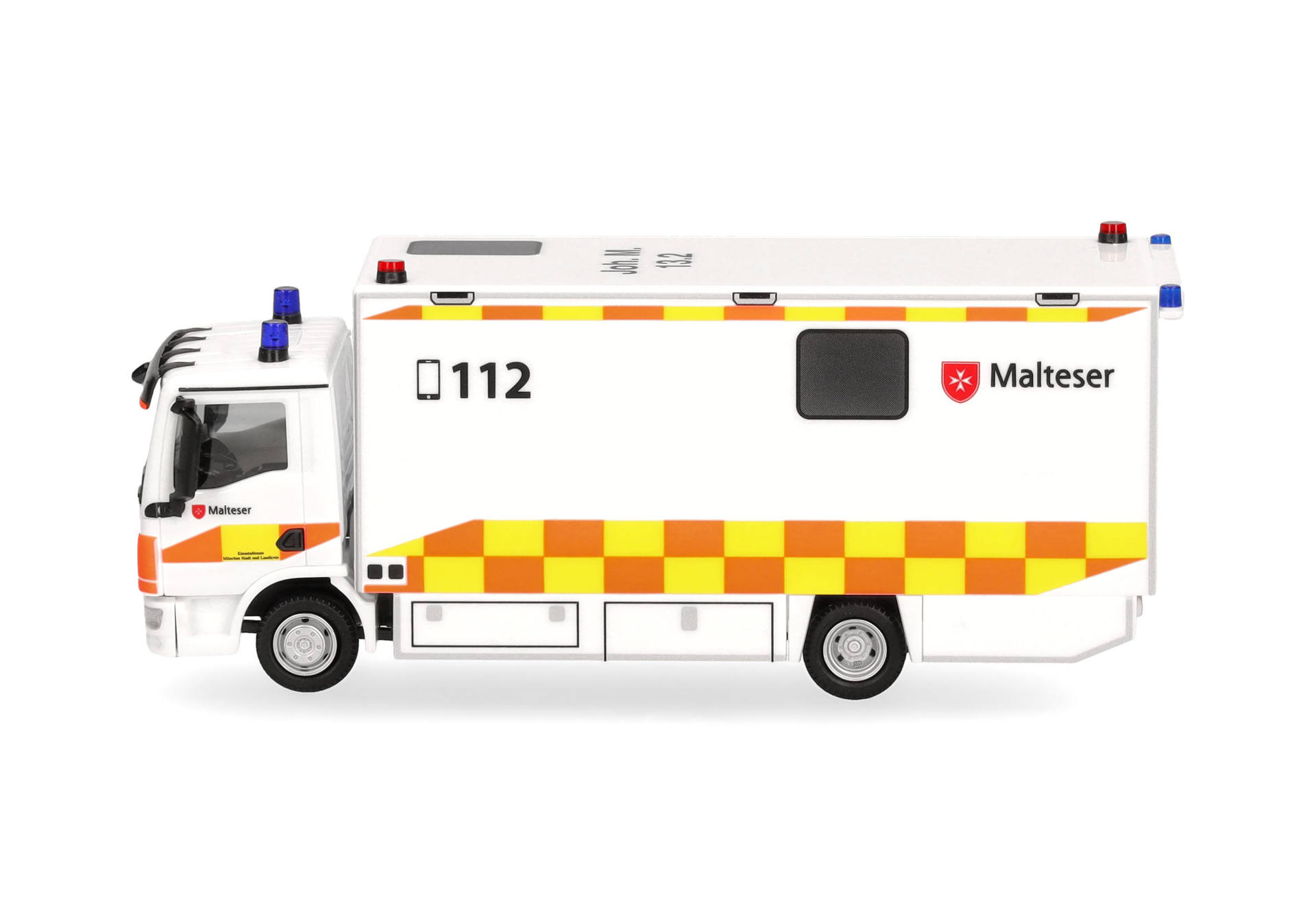 Herpa 098809 | MAN TGL CC Koffer-LKW | Malteser München | 1:87