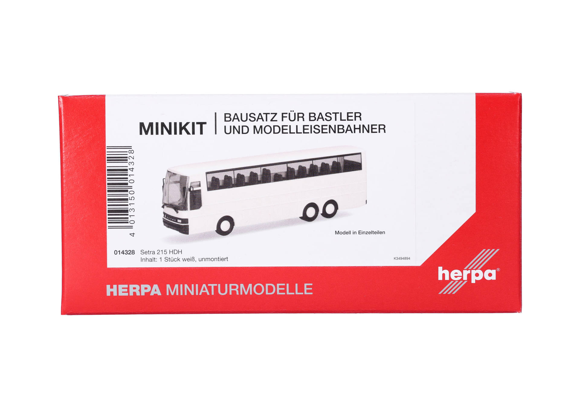 Herpa MiniKit 014328 | Setra 215 HDH, weiß | 1:87