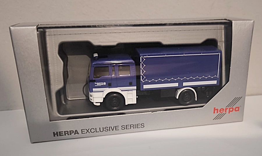 Herpa 962254 | MAN TGM Mehrzweckkraftwagen (MzKW) | THW Ansbach | 1:87