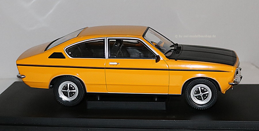 MCG18191 | Opel Kadett C Coupe SR | orange/schwarz | 1975 | 1:18
