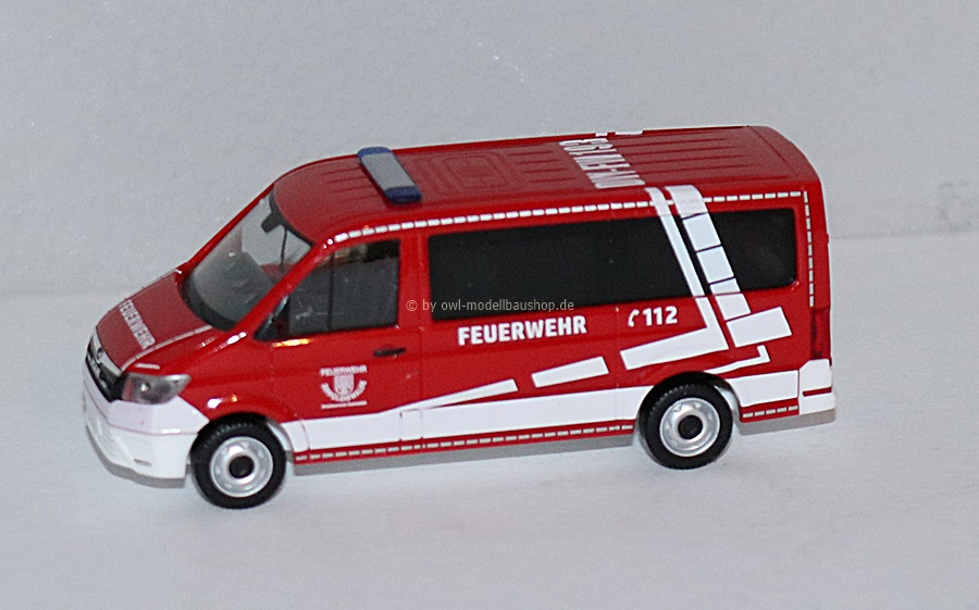 Herpa 953030 | MAN TGE Bus | Feuerwehr Dippoldiswalde | Dachkennung 193 | 1:87