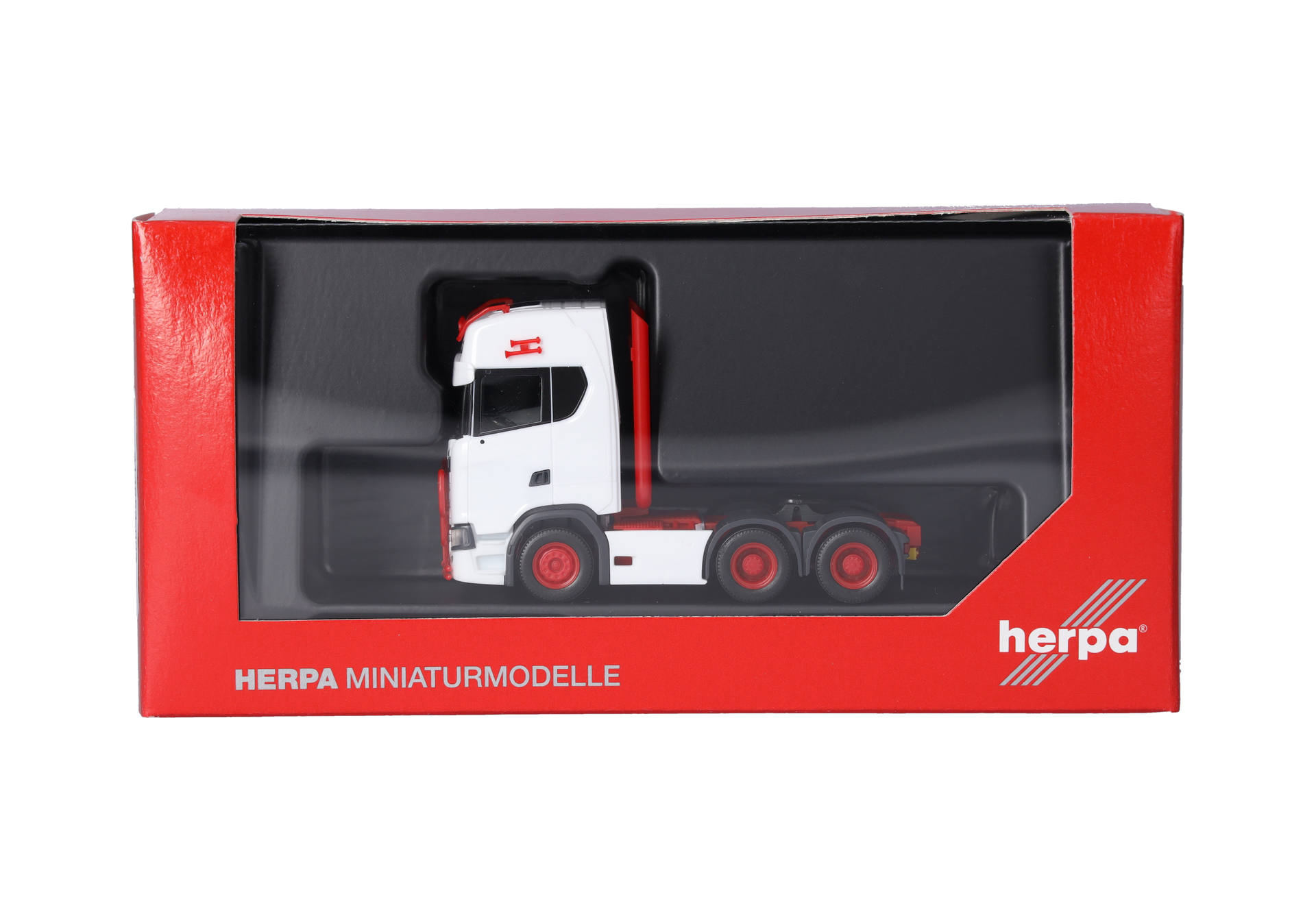 Herpa 314053-006 | Scania CS 20 HD 3achs (6x4) | weiß/rot | 1:87