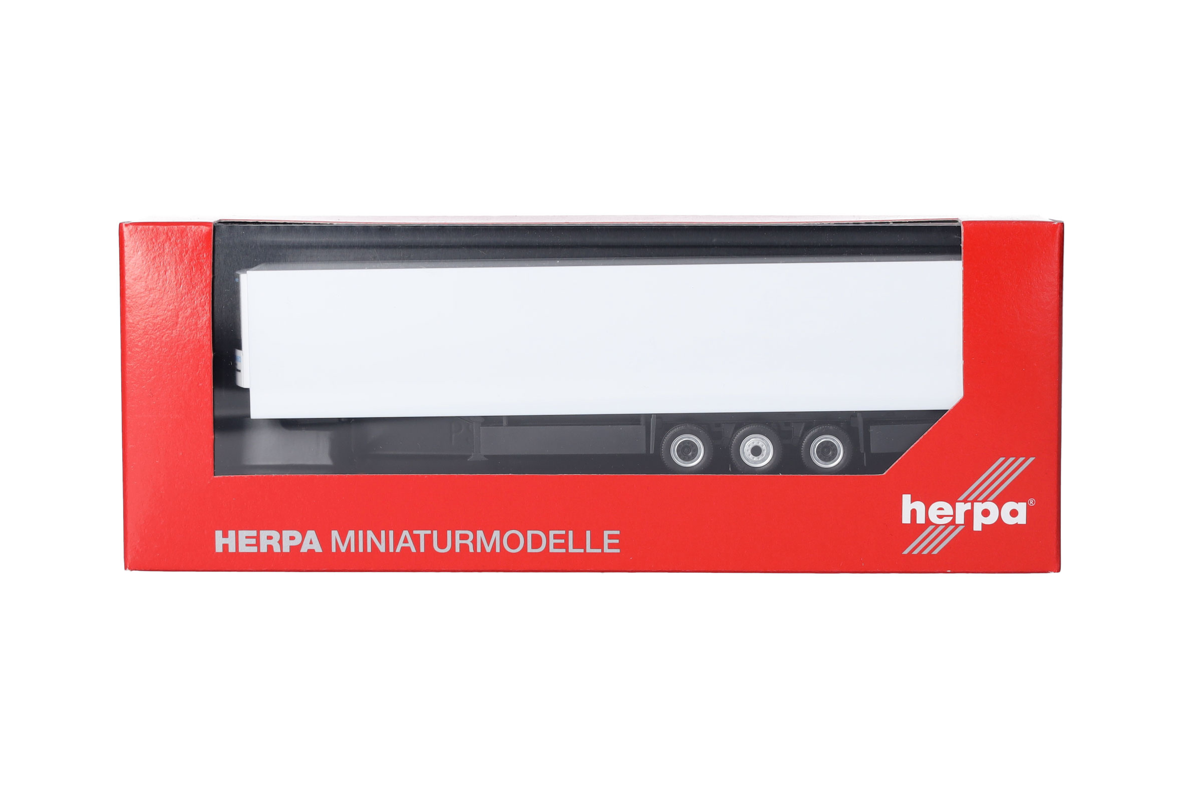 Herpa 077071 | Krone E-Trailer | Kühlkofferauflieger 3achs | weiß | 1:87