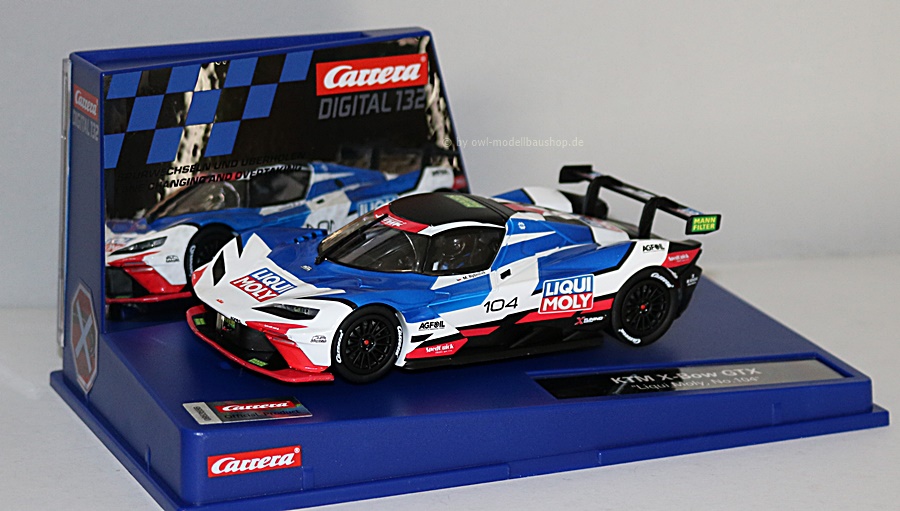 31076 Carrera Dig. 132 | KTM X-BOW GTX | Liqui Moly | No.104 | 1:32