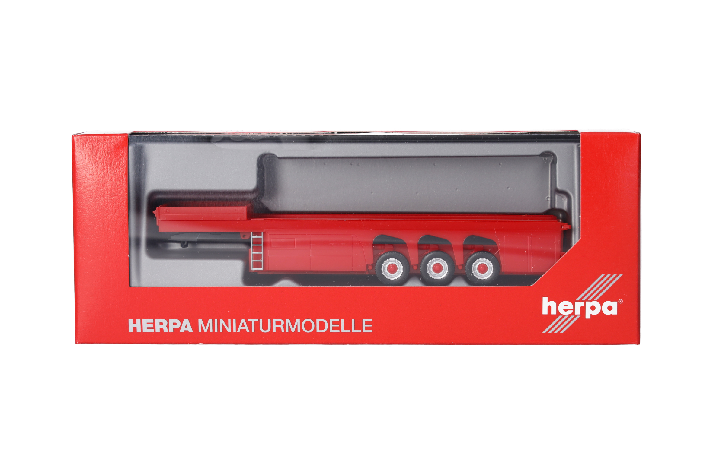 Herpa  076418-004 | Betonteileauflieger 3achs | rot | 1:87