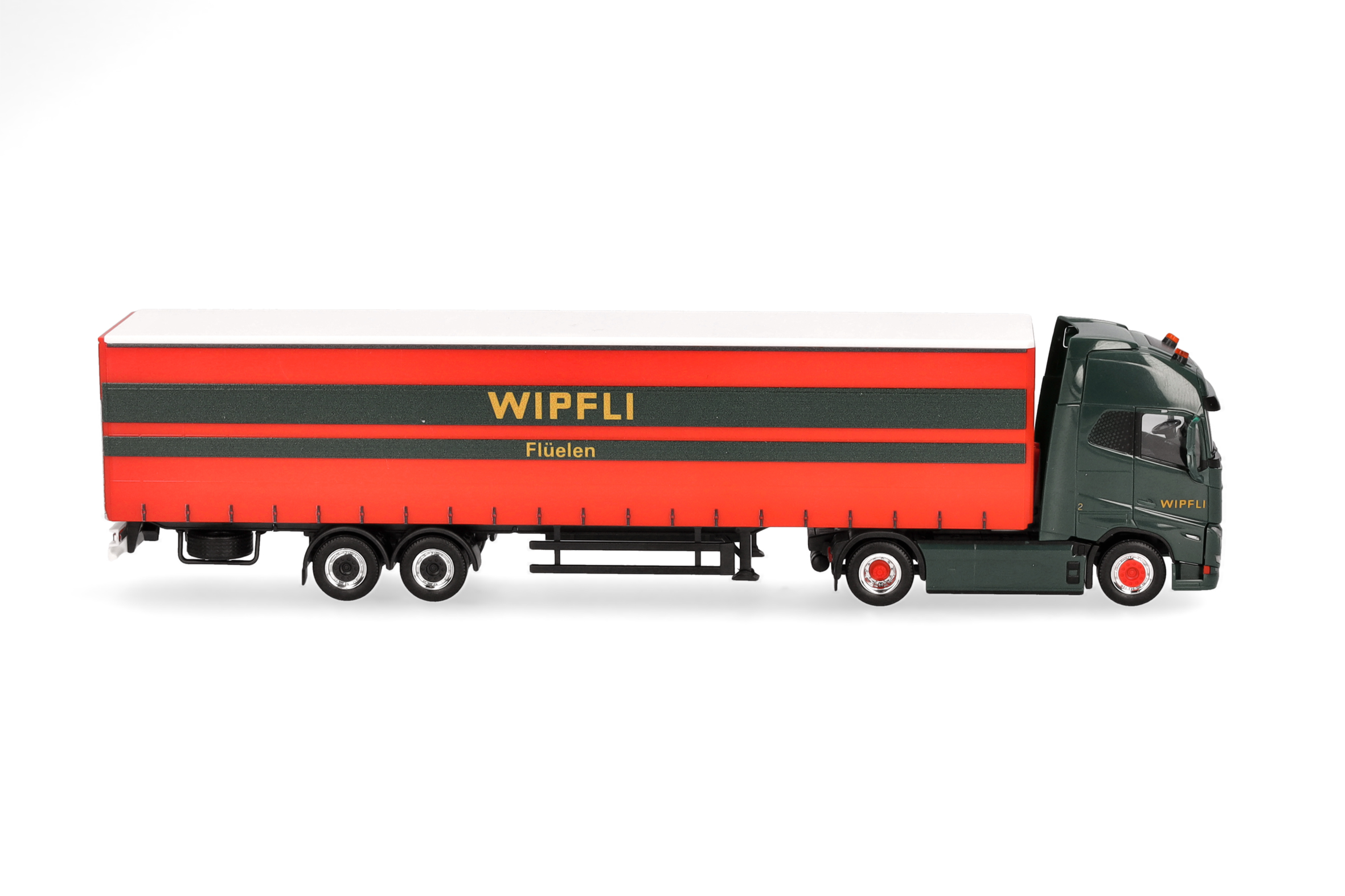 Herpa 319171 | Volvo FH GL XL Electric | Gardinenplanen-Sattelzug | Wipfli (CH) | 1:87