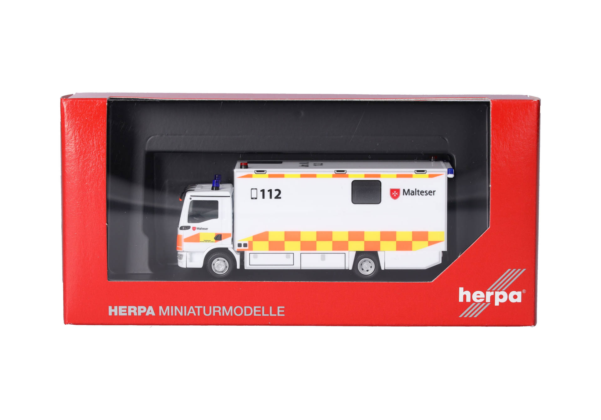 Herpa 098809 | MAN TGL CC Koffer-LKW | Malteser München | 1:87