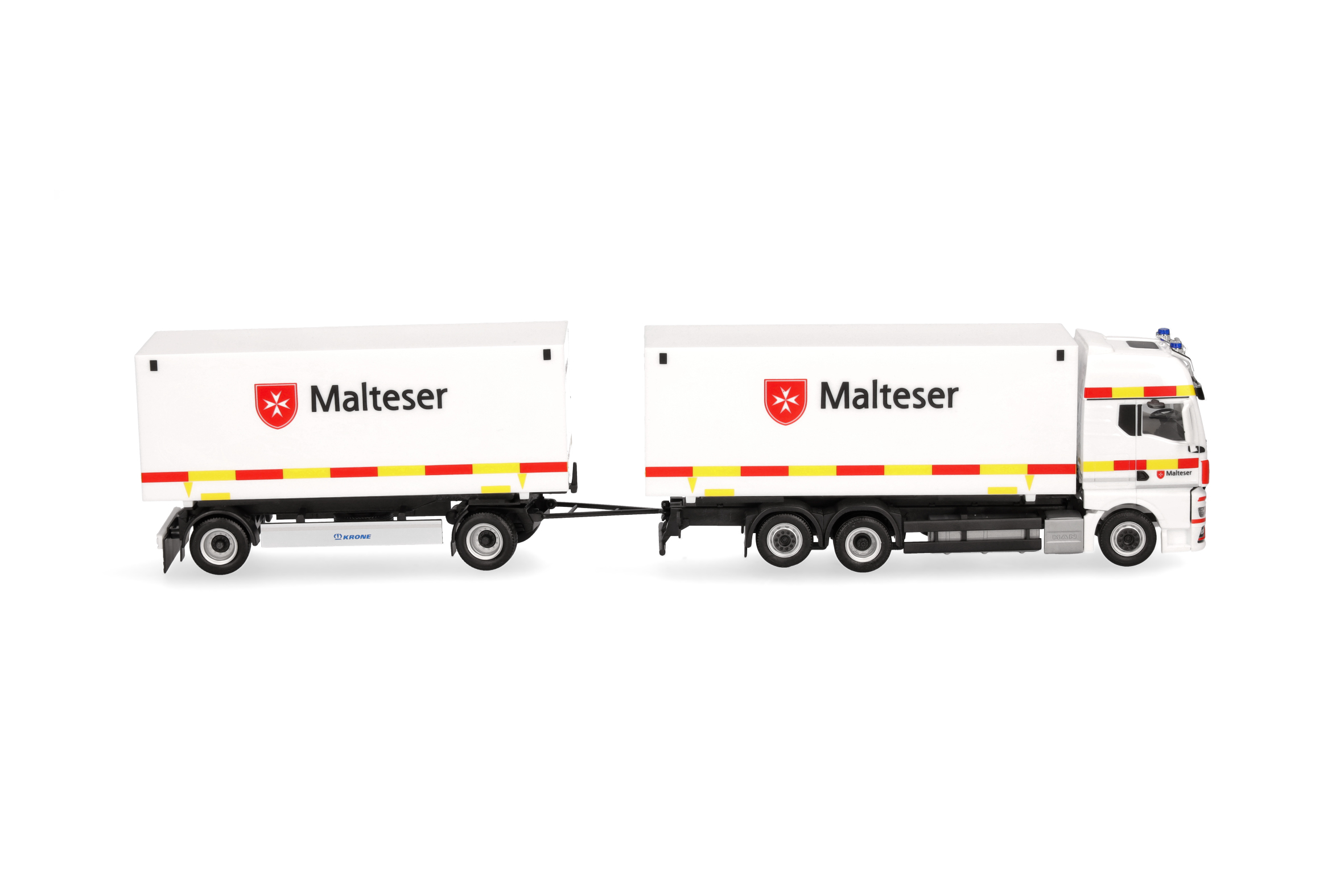 Herpa  318945 | MAN TGX GX | Wechselkoffer-Hängerzug | Malteser/Bad Reichenhall | 1:87