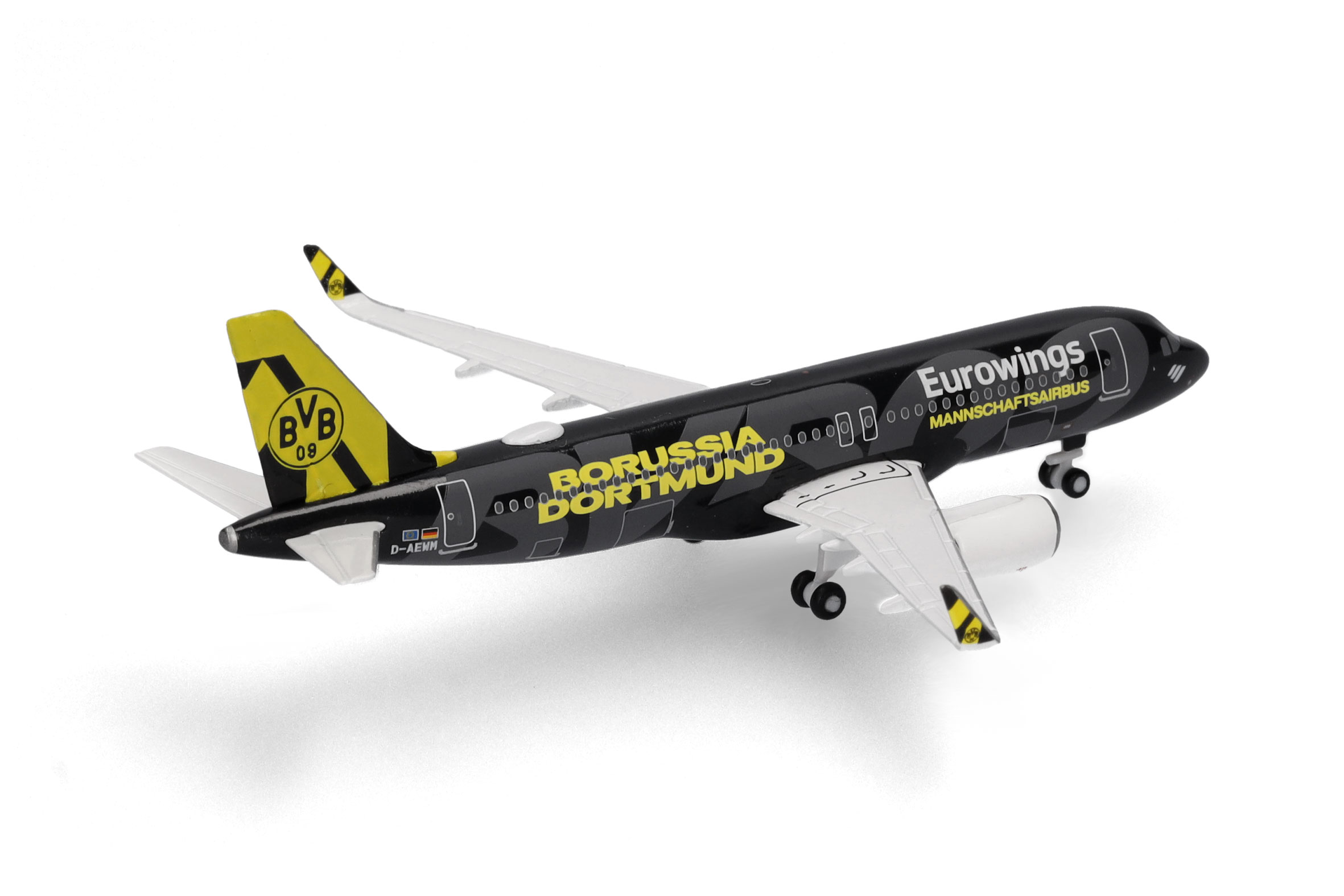 Herpa Wings 538657 | Eurowings Airbus A320 | BVB Mannschaftsairbus" (2025) | 1:500