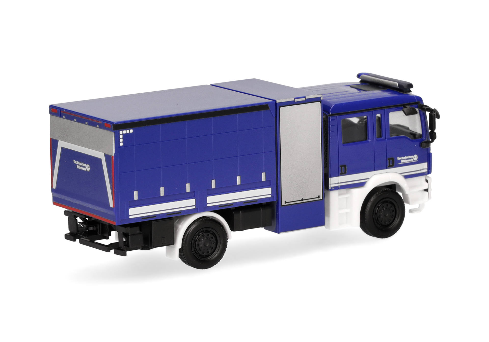 Herpa 098175 | MAN TGM Mehrzweckgerätefahrzeug Plane | THW | 1:87