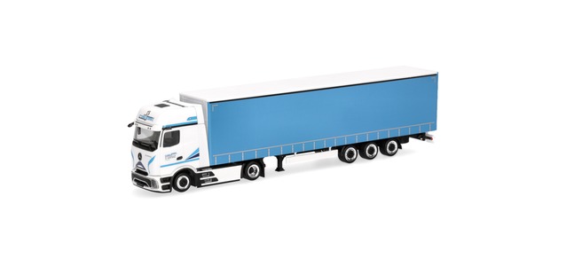 Herpa 962674 | MB Actros L ProCabin Gigaspace | Lowlinergardinenplanen-Sattelzug | Cross Sped | 1:87
