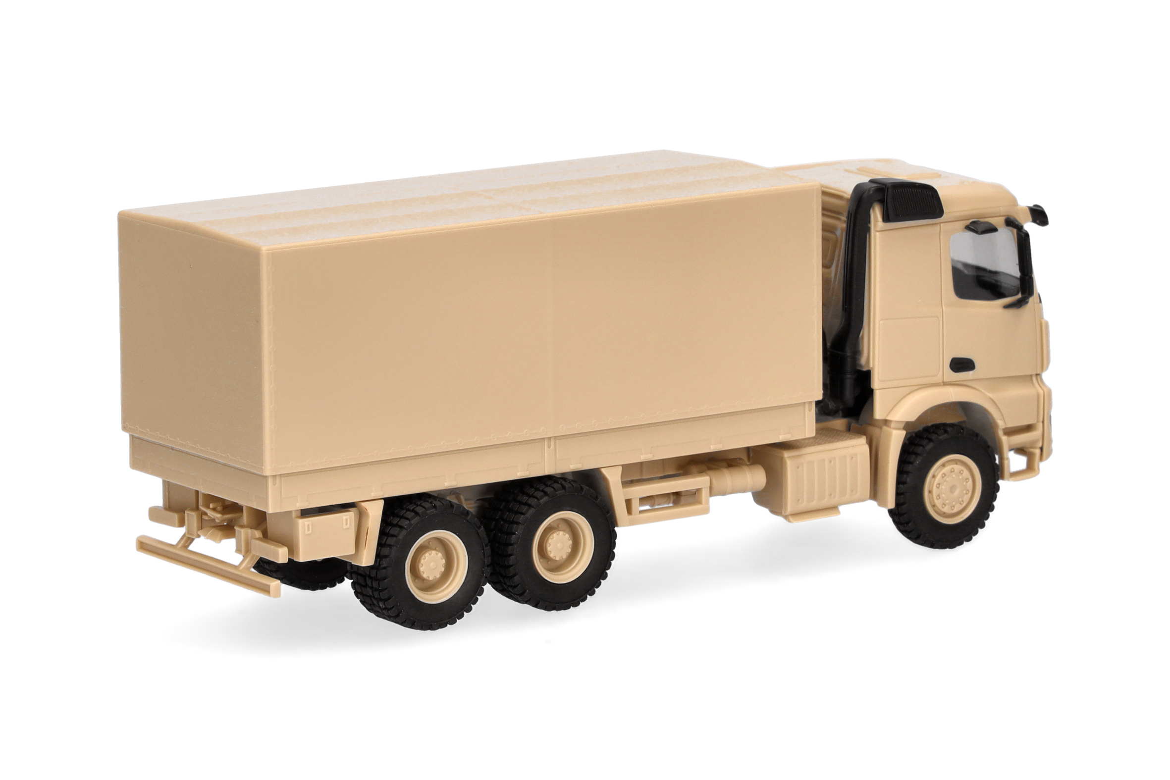 Herpa 747202 | MB  Arocs 6x6 Pritsche/Plane | sandbeige undekoriert | 1:87