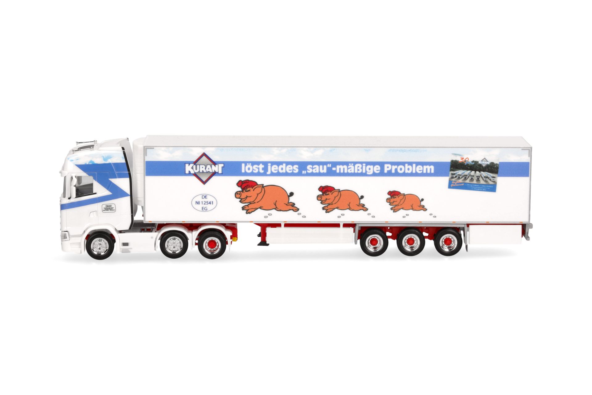 Herpa 317474 | Scania CS 20 HD Kühlkoffer-Sattelzug | Kurant Fleisch | 1:87