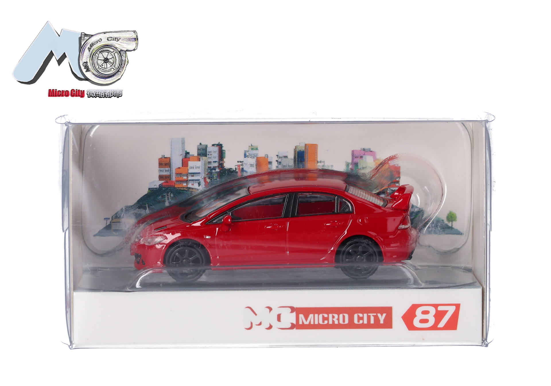 Herpa MicroCity 87MC000089 | Honda Civic FD2 | rot | 1:87