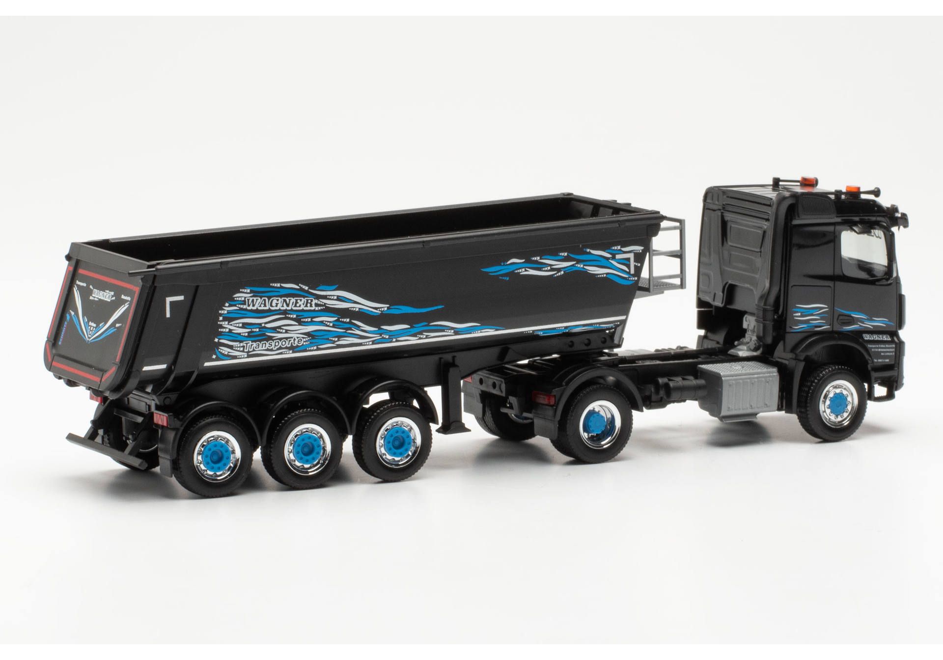 Herpa 316774 | MB Arocs Classicspace 4x4 Kipp-Sattelzug | Wagner Mitteleschenbach | 1:87