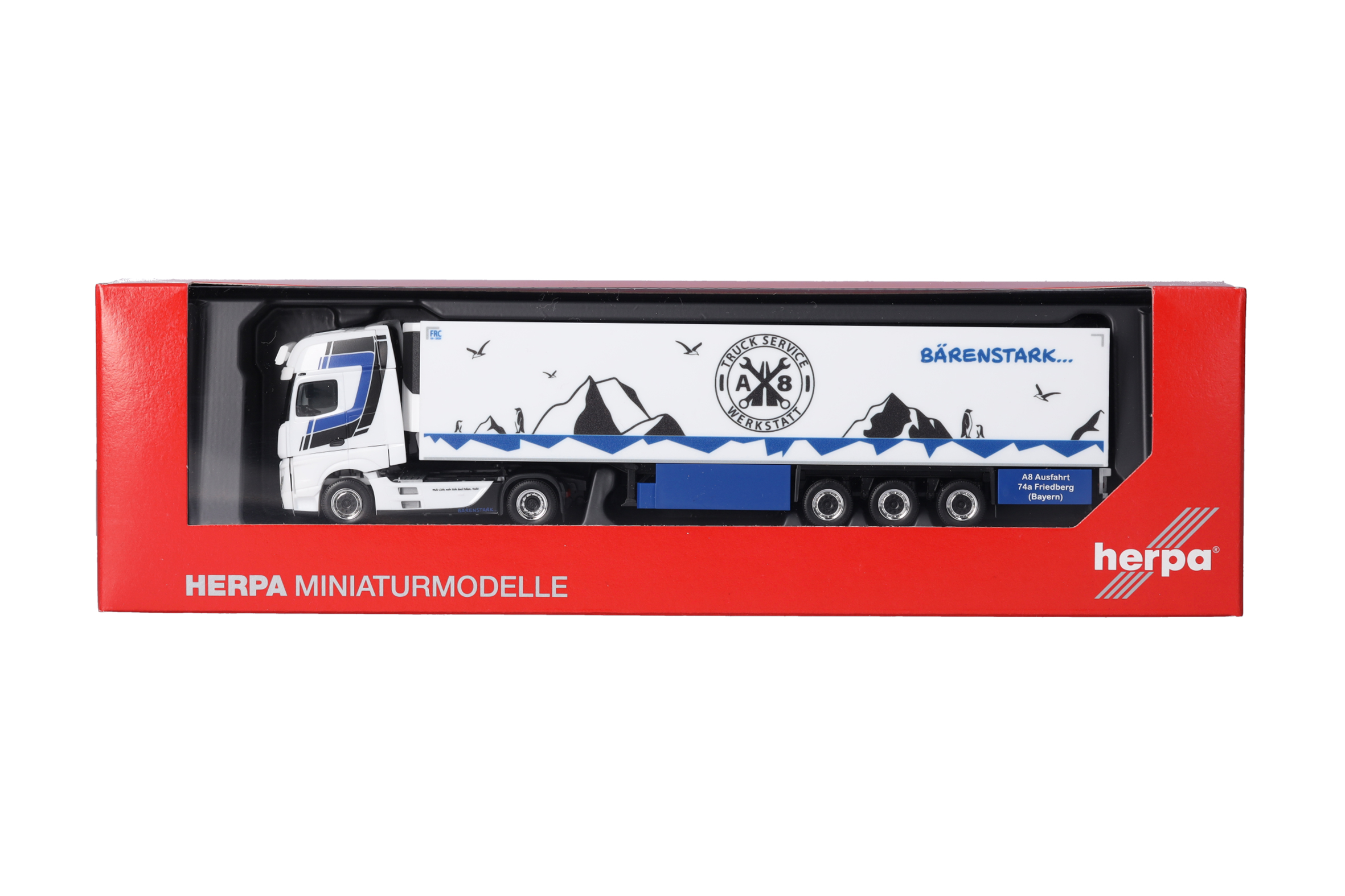 Herpa 317320 | MB Actros 18 Gigaspace Kühlkoffer-Sattelzug | Trio-Trans | 1:87