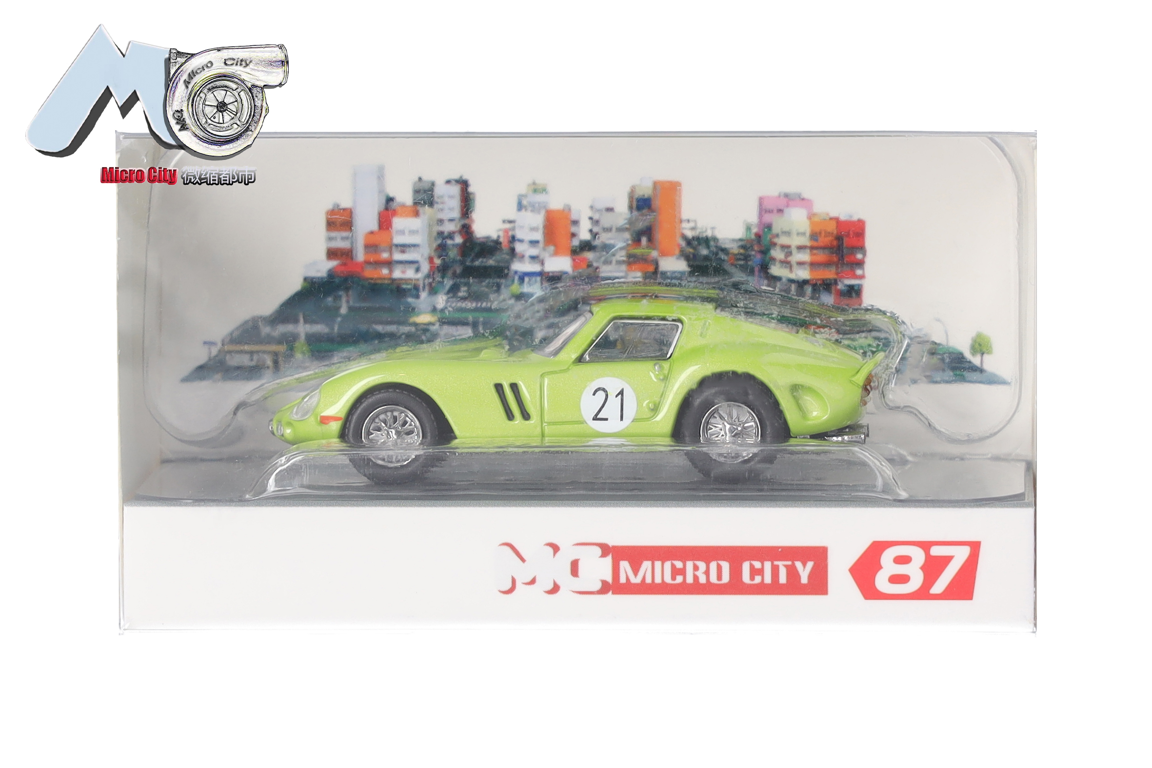 Herpa MicroCity 87MC000059 | Ferrari 250 GTO "21" | grün | 1:87