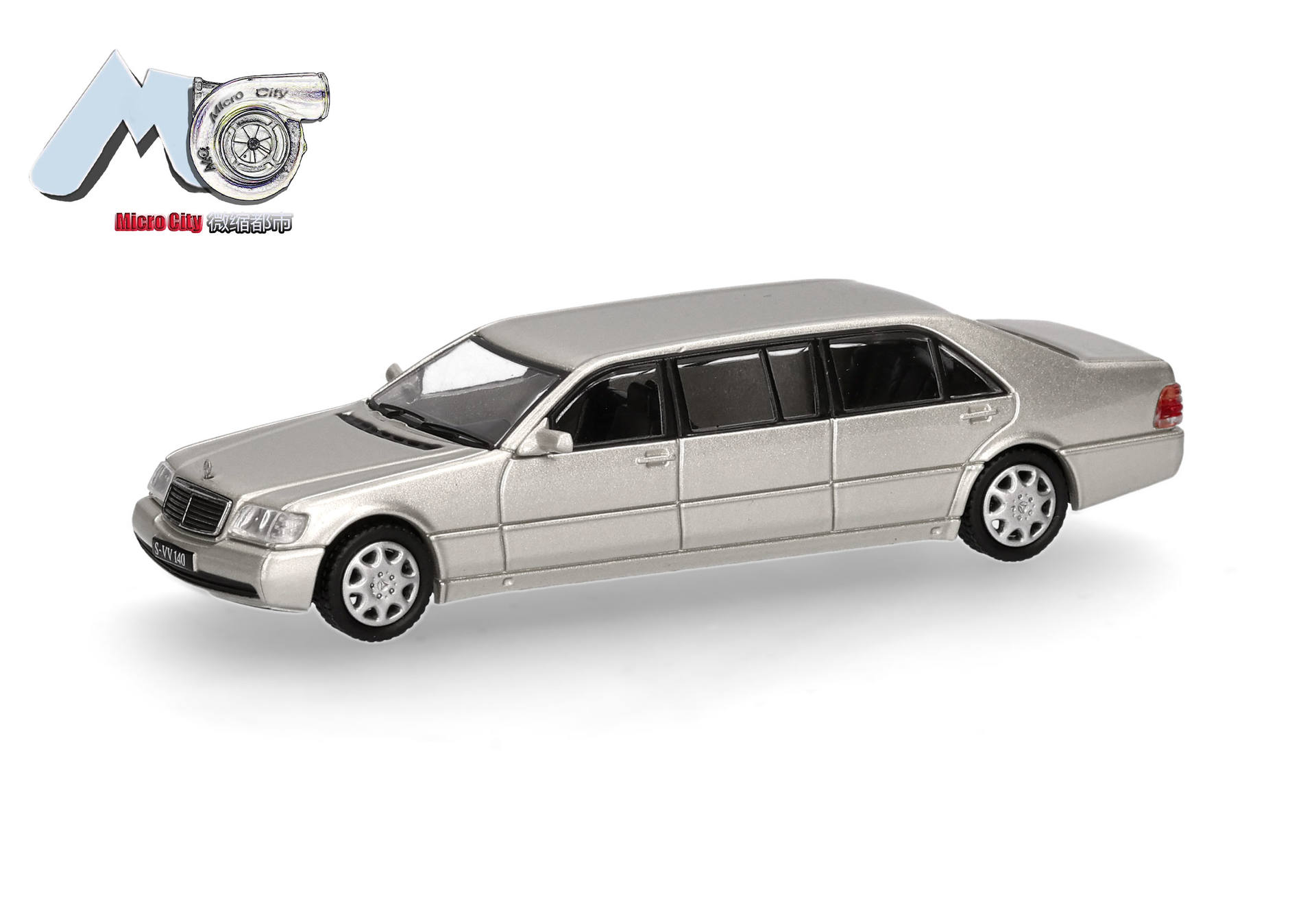 Herpa MicroCity 87MC000116 | Mercedes-Benz S600 Pullman | champagnergold | 1:87
