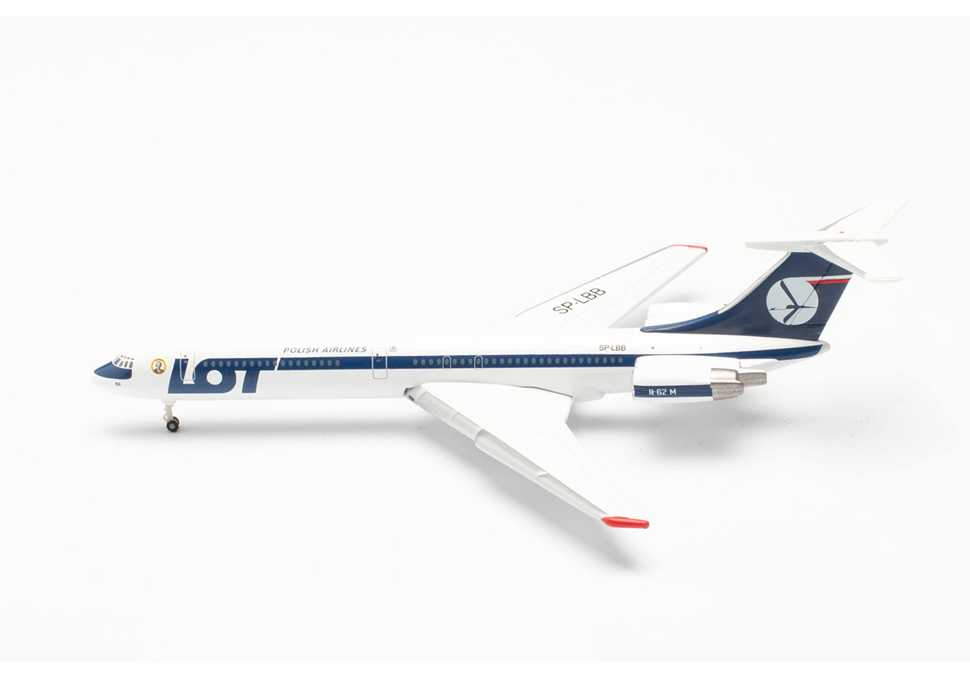 Herpa Wings 537322 | LOT Polish Airlines Ilyushin IL-62M | SP-LBB "Ignacy Paderewski" | 1:500