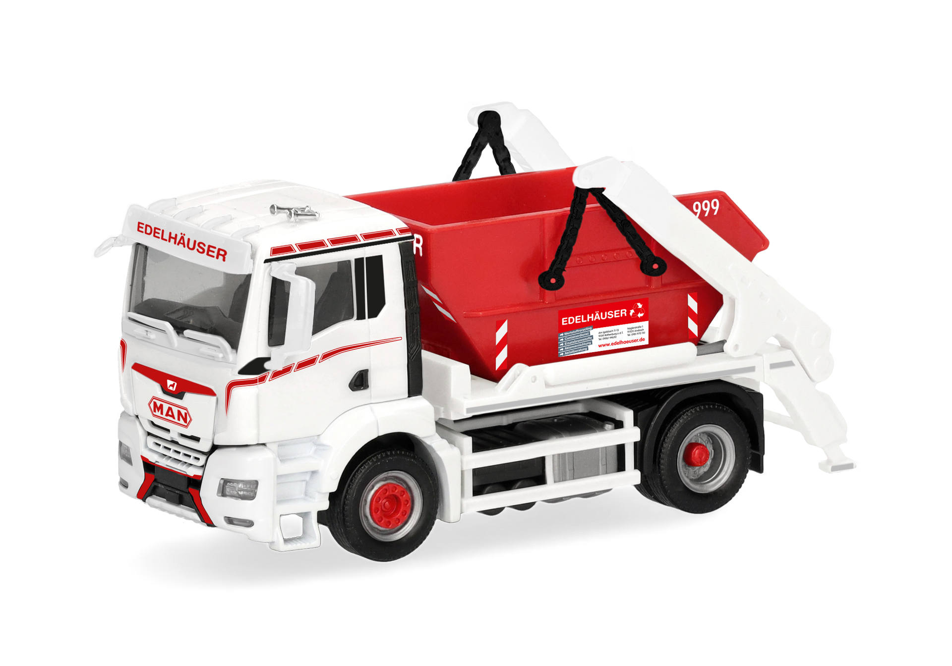 Herpa 322010 | MAN TGS NN Meiller AK 12 | Absetzcontainer-LKW | Edelhäuser| 1:87