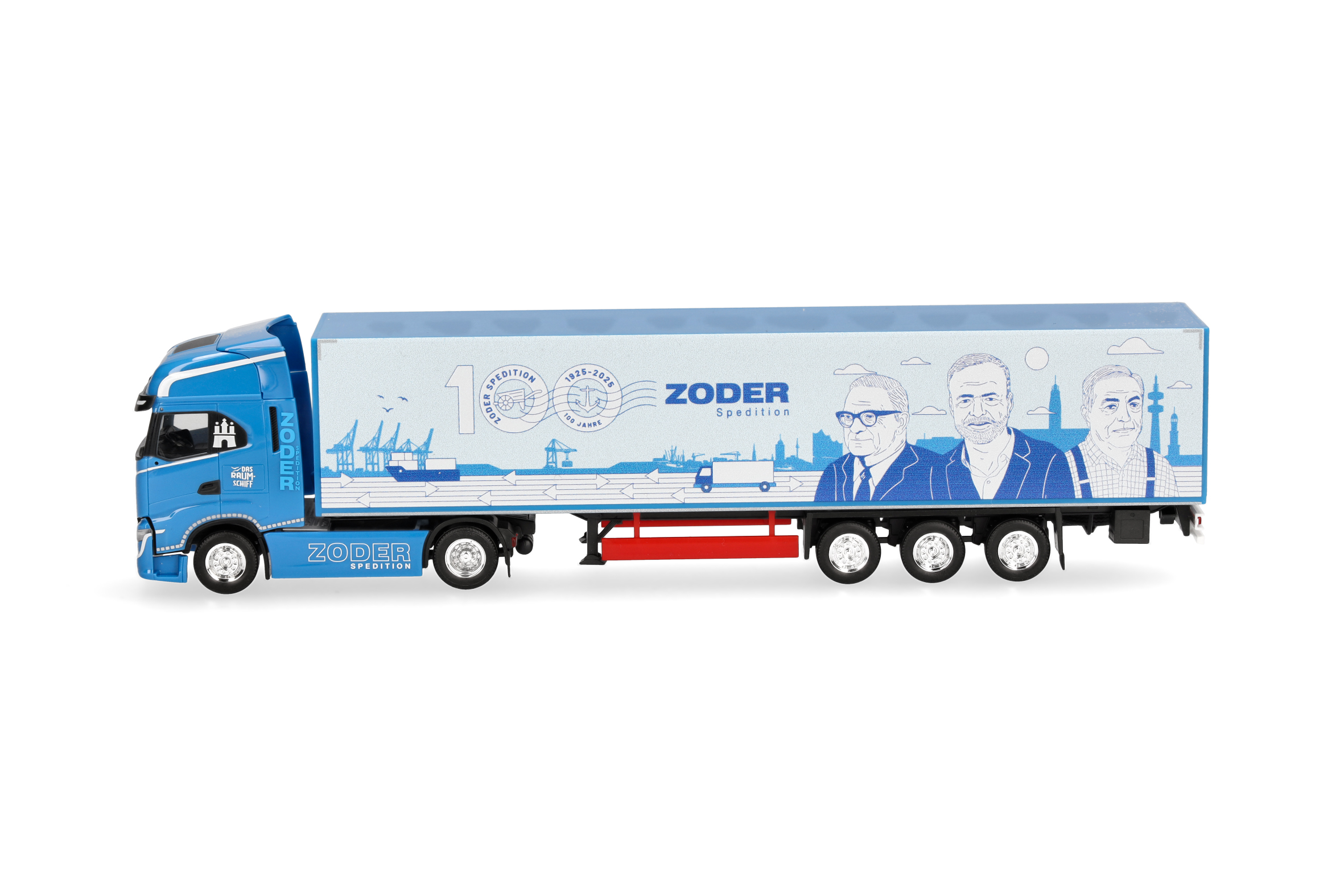 Herpa 961479 | Iveco S-Way MY24 | Koffer-Sattelzug | 100 Jahre Zoder Spedition | 1:87