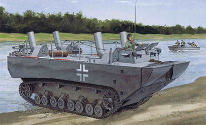 6625 Dragon - Panzerfähre -Gepanzerter Landwasserschlepper- Prototype Nr.I, WWII. 1:35   #