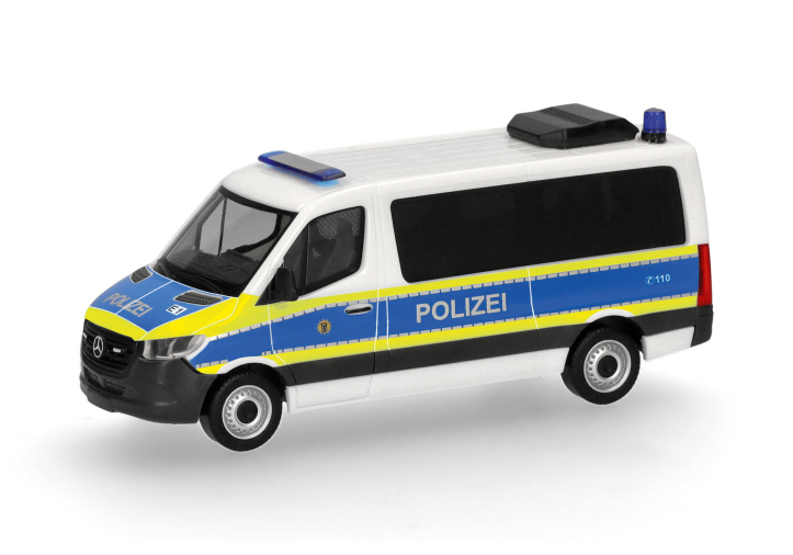 Herpa 099769 | Mercedes-Benz Sprinter '18 Bus Flachdach | Polizei Berlin | 1:87