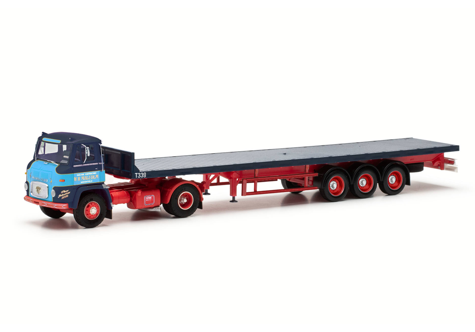 Herpa/Schwarz 87MBS026499 | Scania Vabis LB 76 | Pritschen-Sattelzug | Malcolm | 1:87