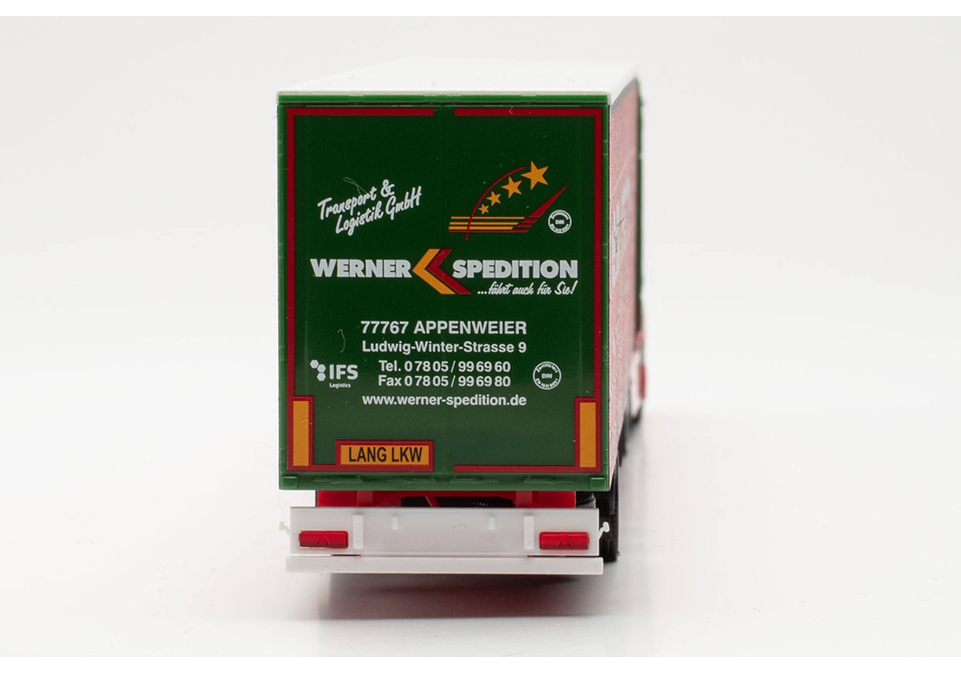 Herpa 317214 | MB Actros Bigspace 15m Lowliner-Sattelzug | Werner | 1:87