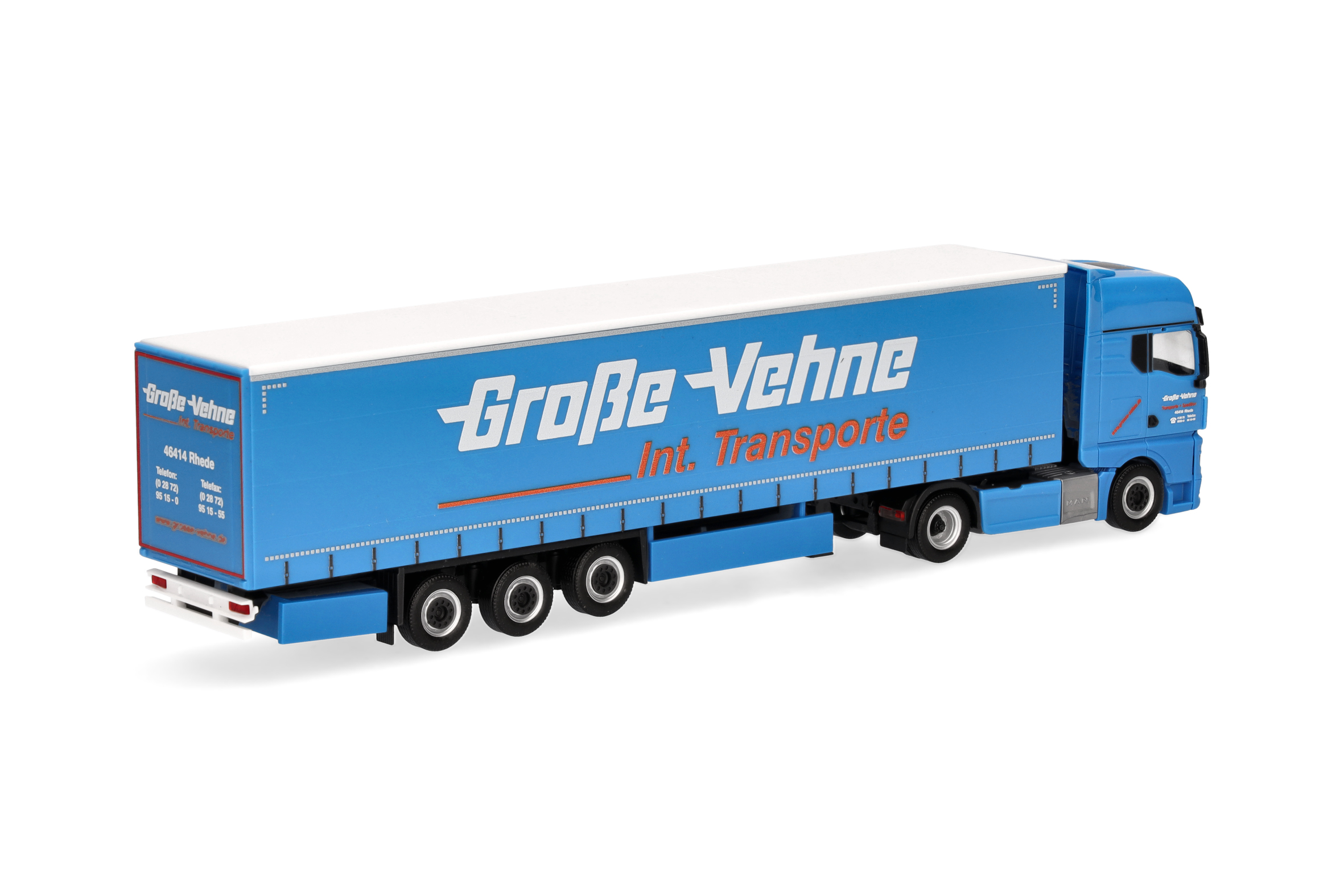 Herpa 319287 | MAN TGX GX | Gardinenplanen-Sattelzug | Große-Vehne | 1:87
