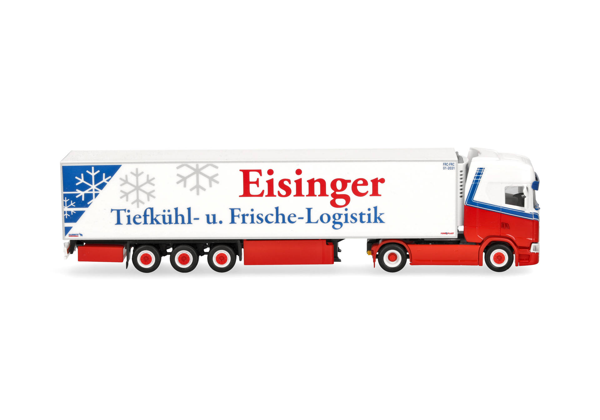 Herpa 318594 | Scania CS 20 HD Kühlkoffer-Sattelzug | Eisinger | 1:87