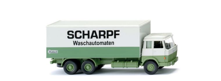 Wiking 044002 | Hanomag Henschel | Koffer-Lkw | Scharpf | 1:87