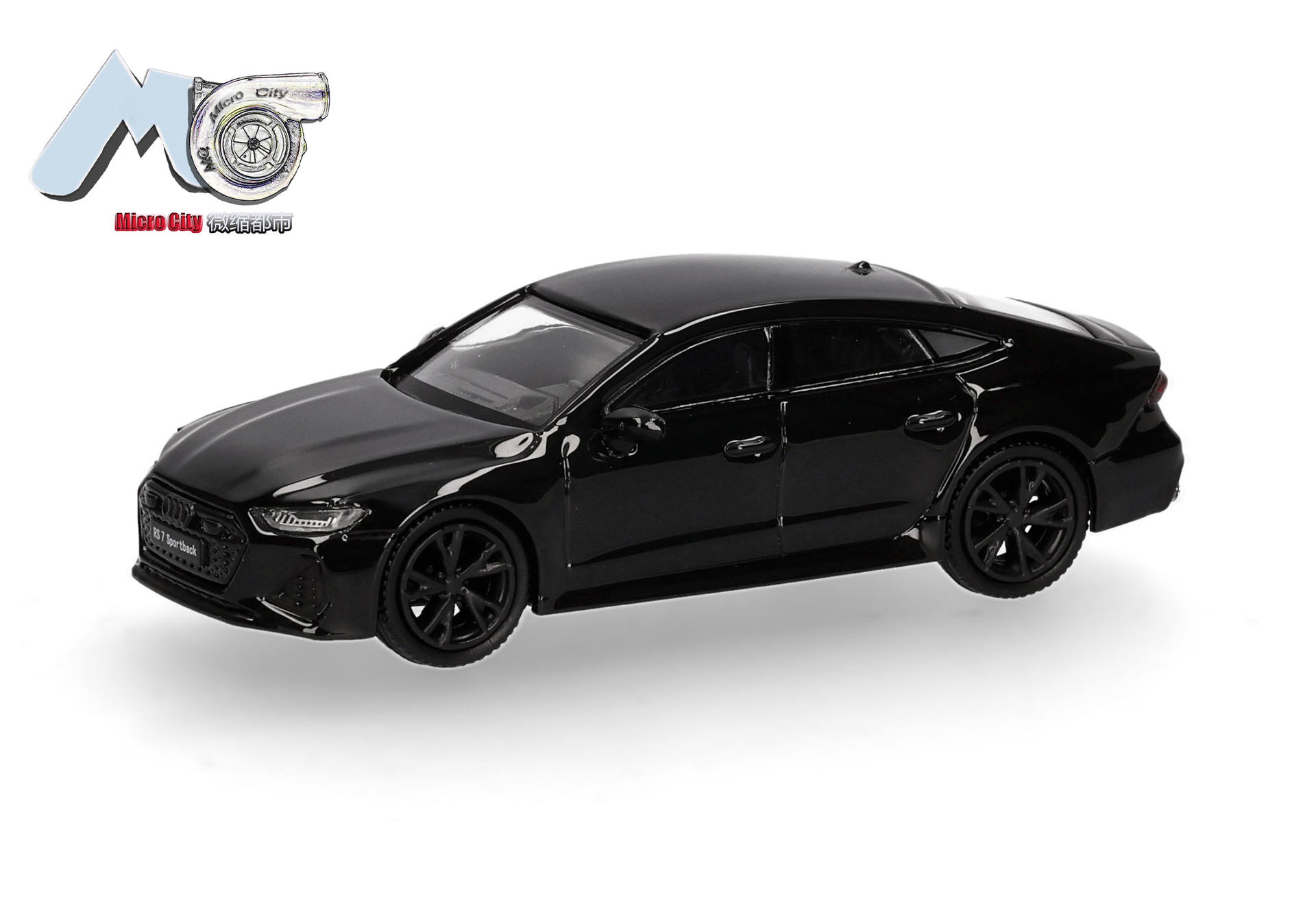 Herpa MicroCity 87MC000098 | Audi RS7 | schwarz | 1:87