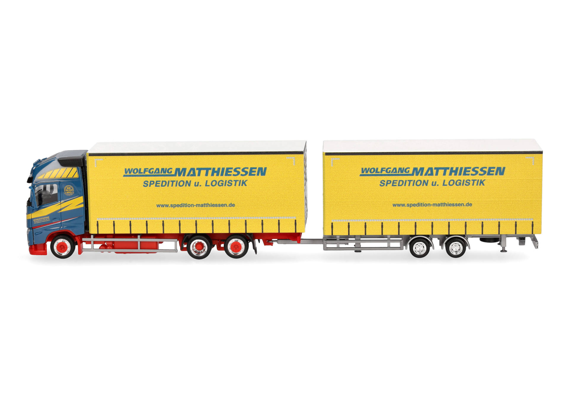 Herpa 319515 | Volvo FH GL XL 2020 Jumbo-Hängerzug "Wolfgang Matthiessen" | 1:87