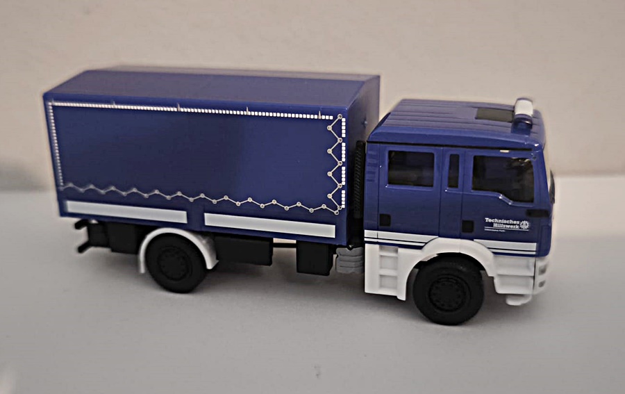 Herpa 962247 | MAN TGM Mehrzweckkraftwagen (MzKW) | THW Fürth | 1:87