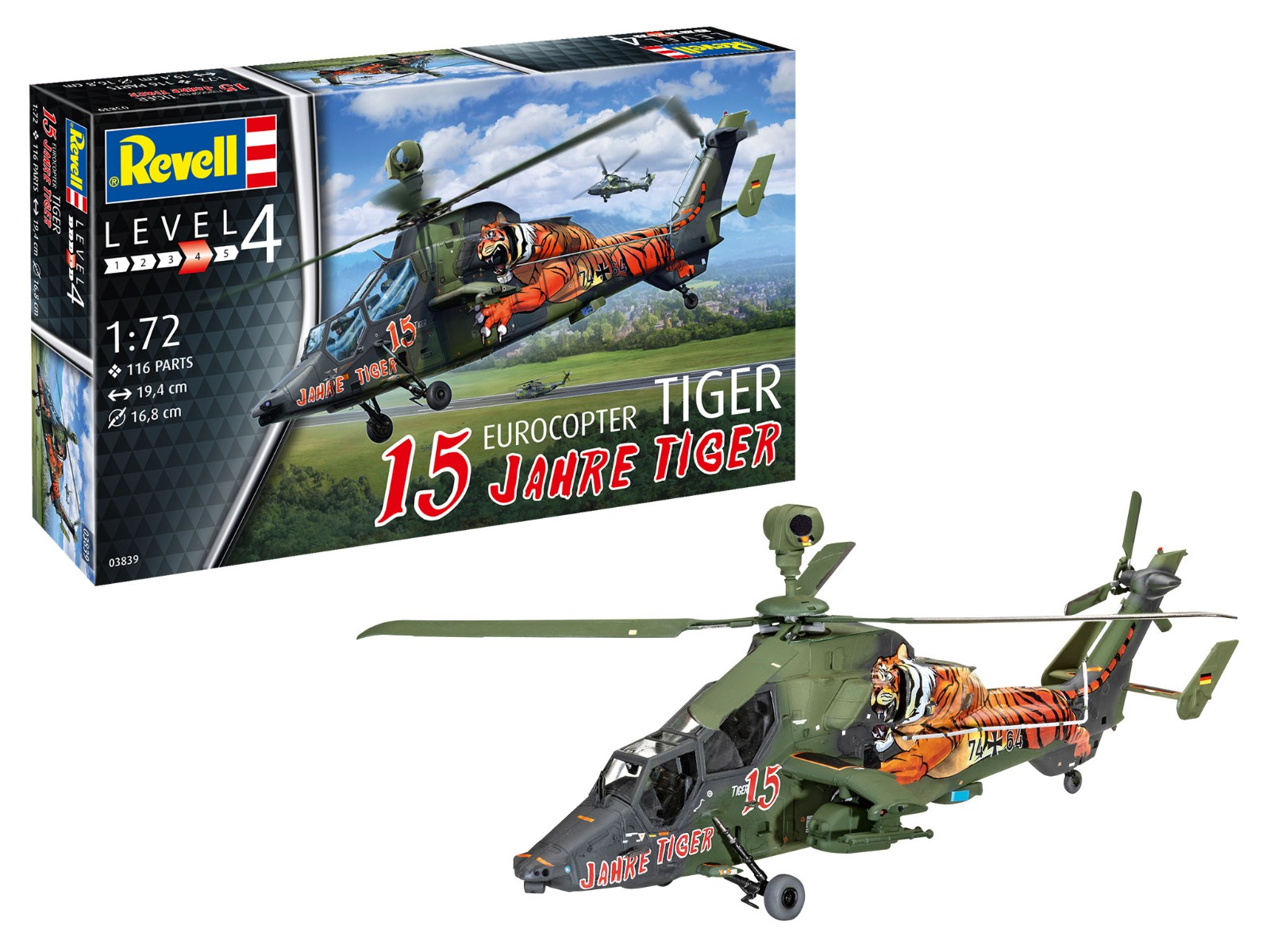Revell 03839 - Eurocopter Tiger -15 Jahre Tiger. 1:72
