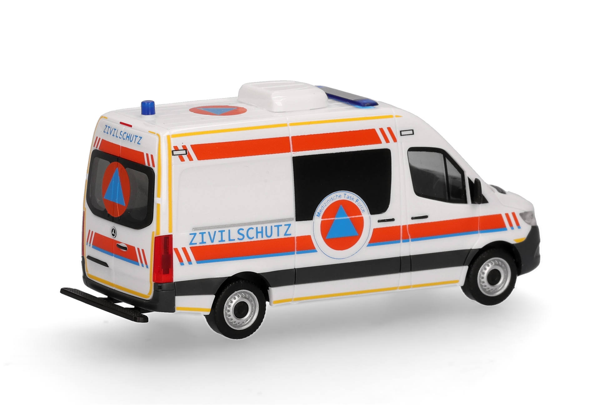 Herpa 099172 | MB Sprinter 18 Halbbus HD KTW Typ B ZS | MTF Zivilschutz | 1:87