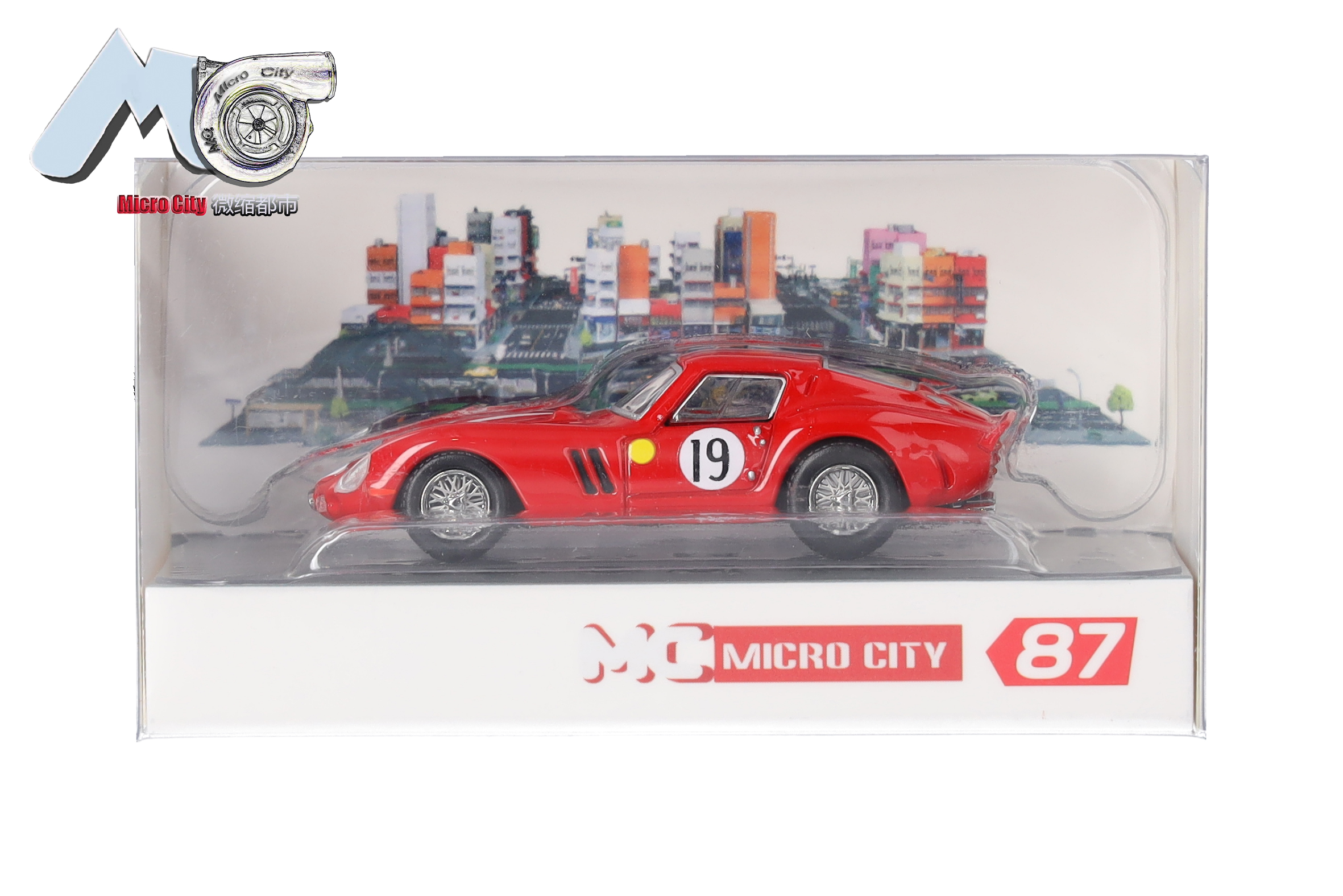 Herpa MicroCity 87MC000062 | Ferrari 250 GTO "19" | rot | 1:87