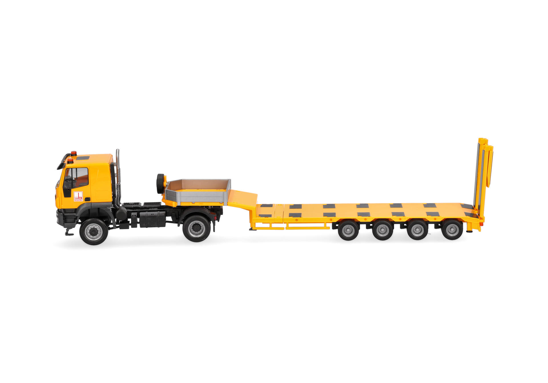 Herpa 320948 | Iveco Trakker | Semitieflade-Sattelzug | Goller Bögl (IT) | 1:87