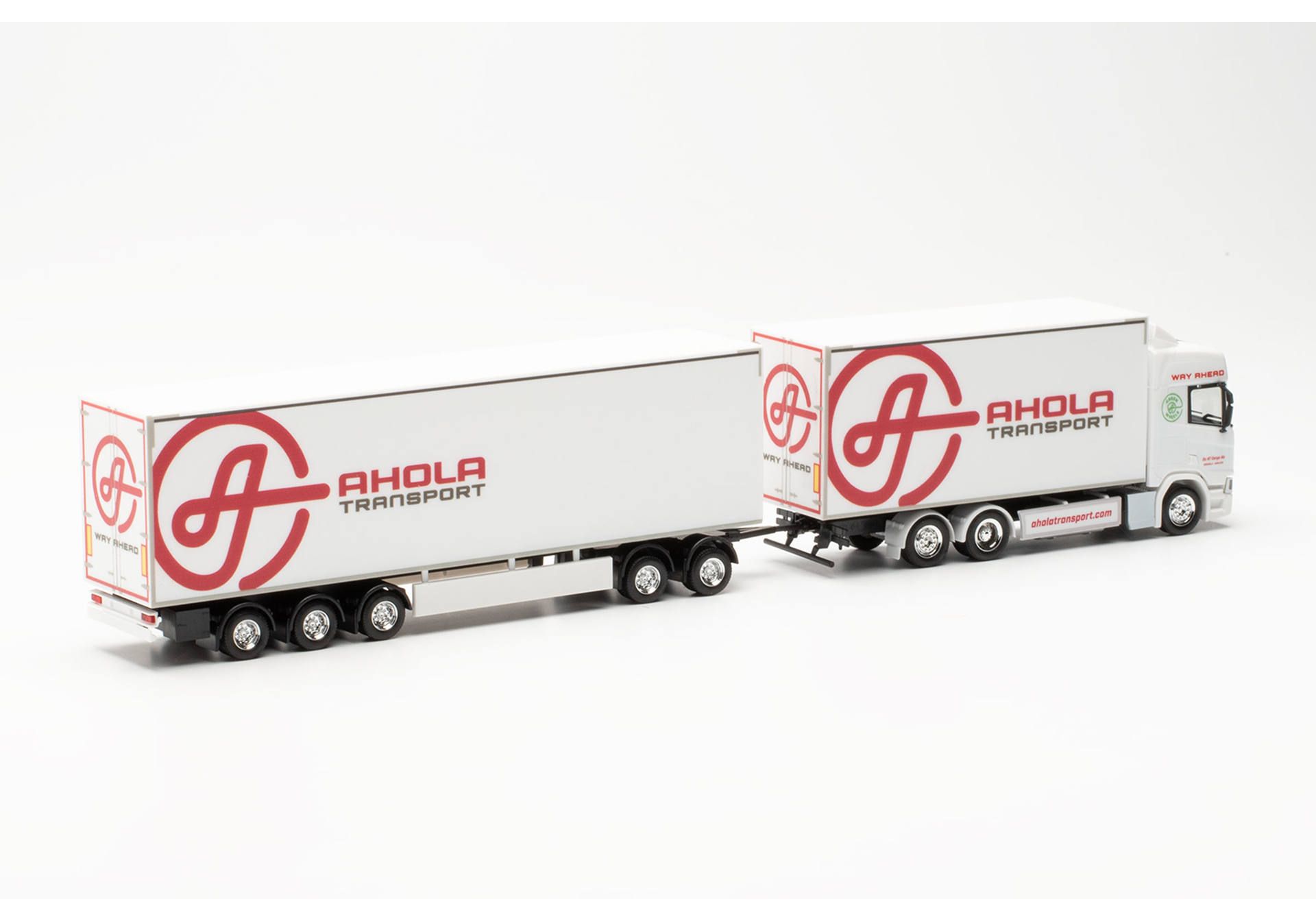 Herpa 315678 - Scania CR 20 HD Schwedencombi „Ahola Transport“ (Finnland/Kokkola). 1:87