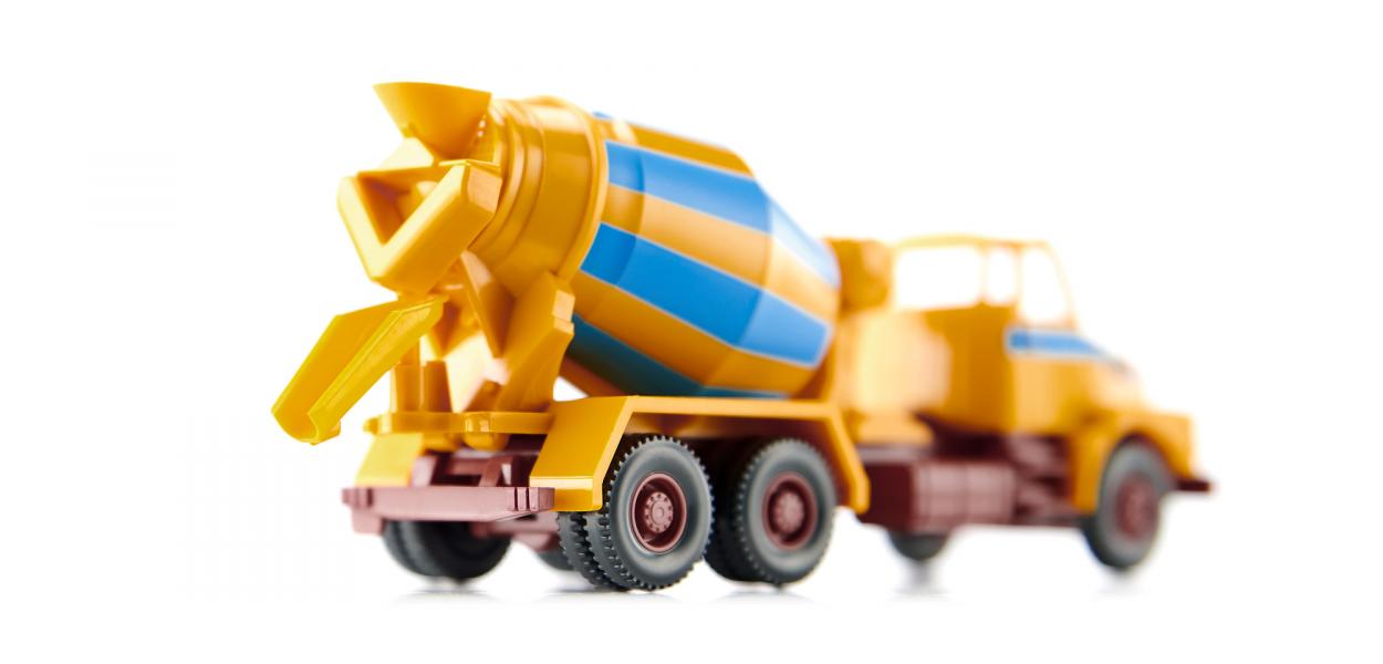 Wiking 068207 | Volvo N10 | Betonmischer | maisgelb/hellblau | 1:87