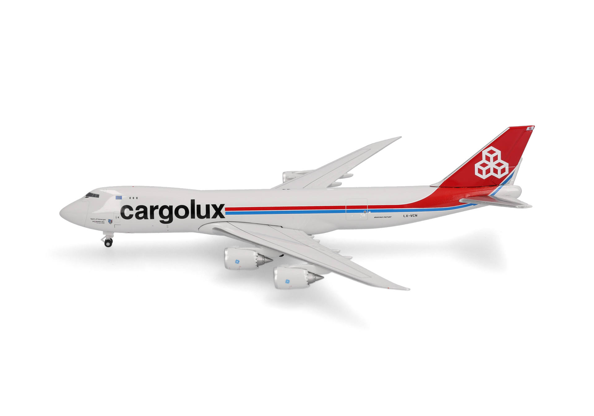 Herpa Wings 539234 | Cargolux | Boeing 747-8F | LX-VCN - Spirit of Schengen | 1:500
