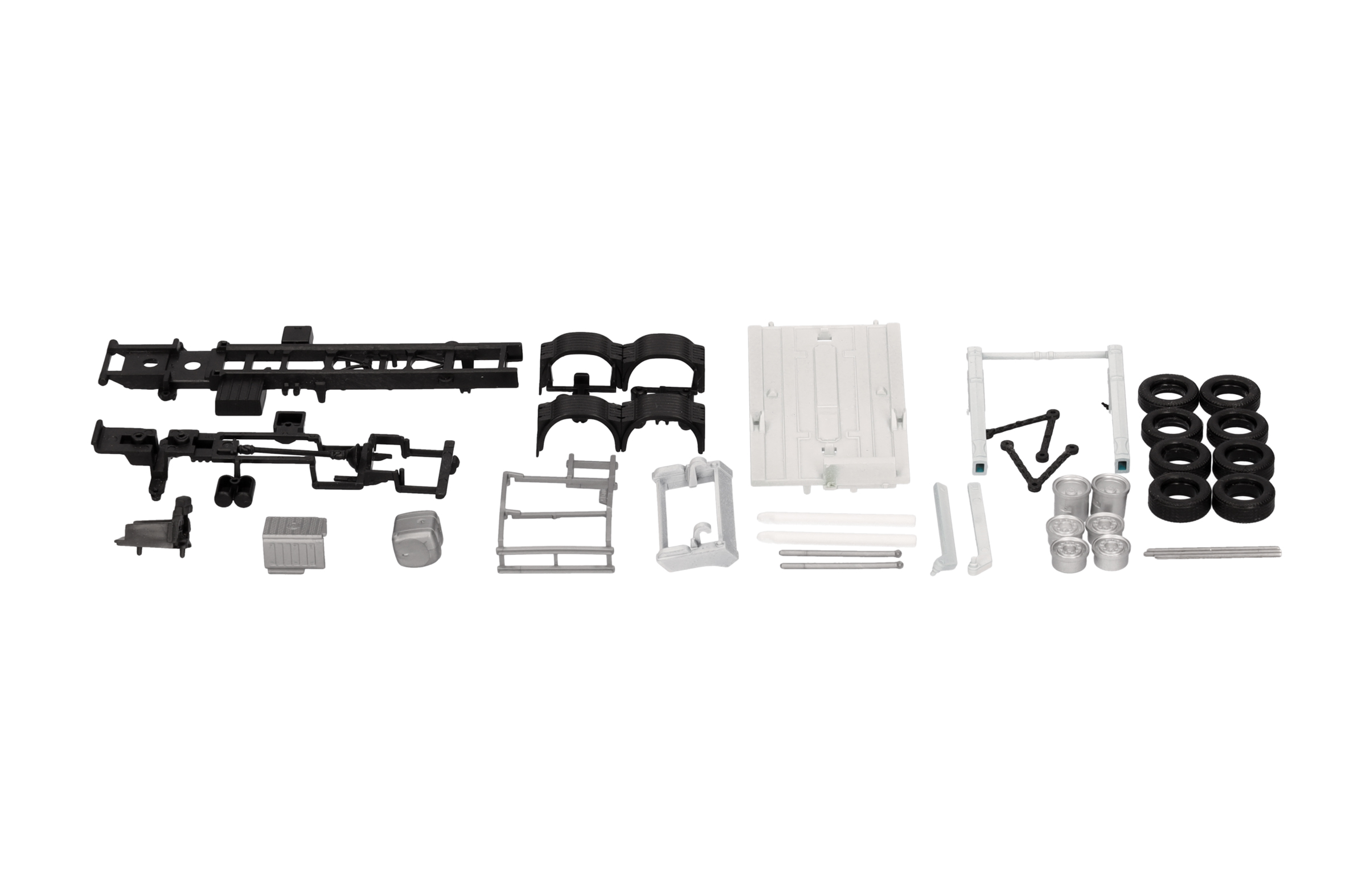 Herpa TS 085861 | Fahrgestell 3a Absetzkipper AK16 MB (ohne Fahrerhaus), 2 Stück) | 1:87