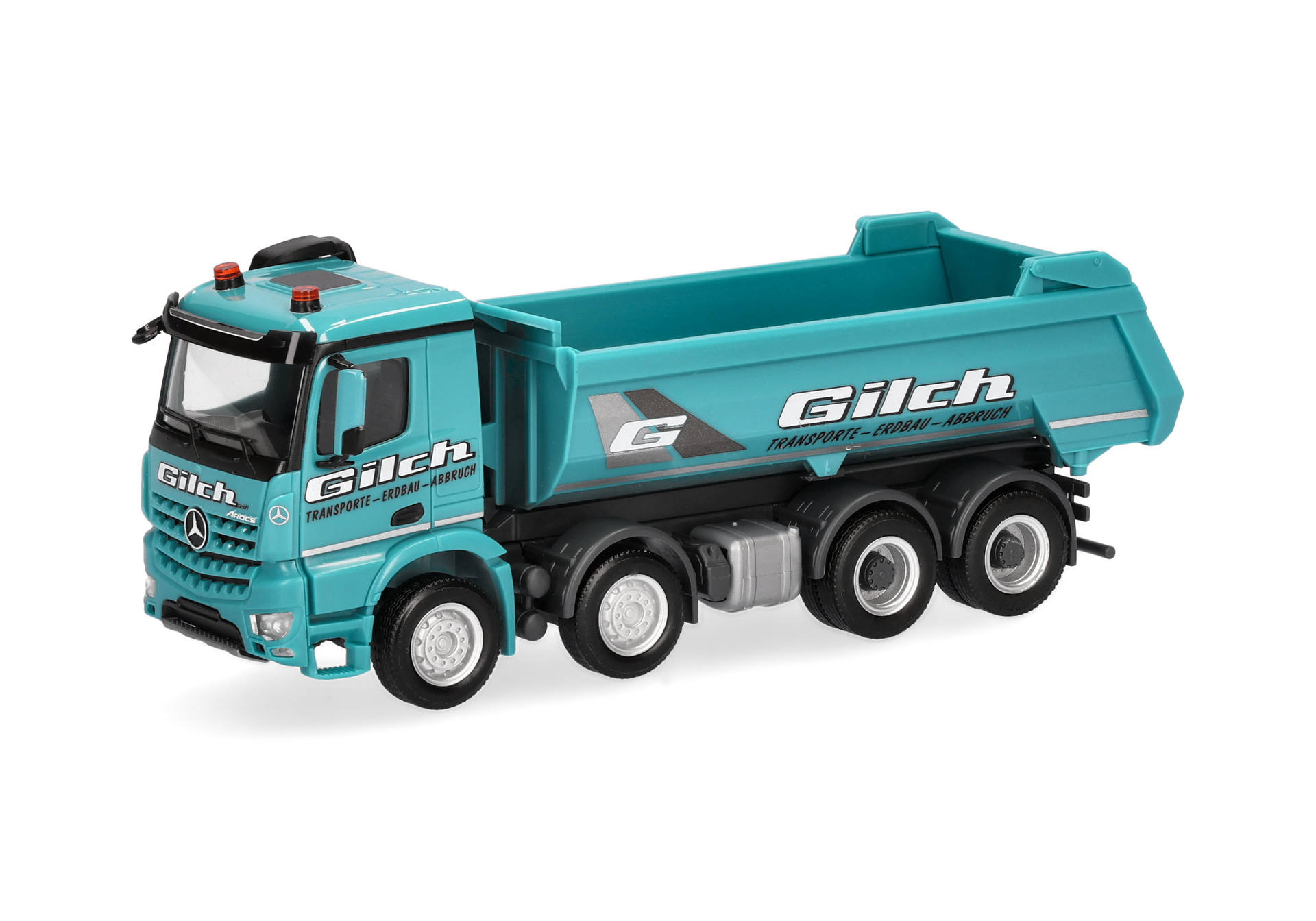 Herpa 321174 | MB Arocs Rundmulden-LKW | Gilch Erdbau und Transport | 1:87
