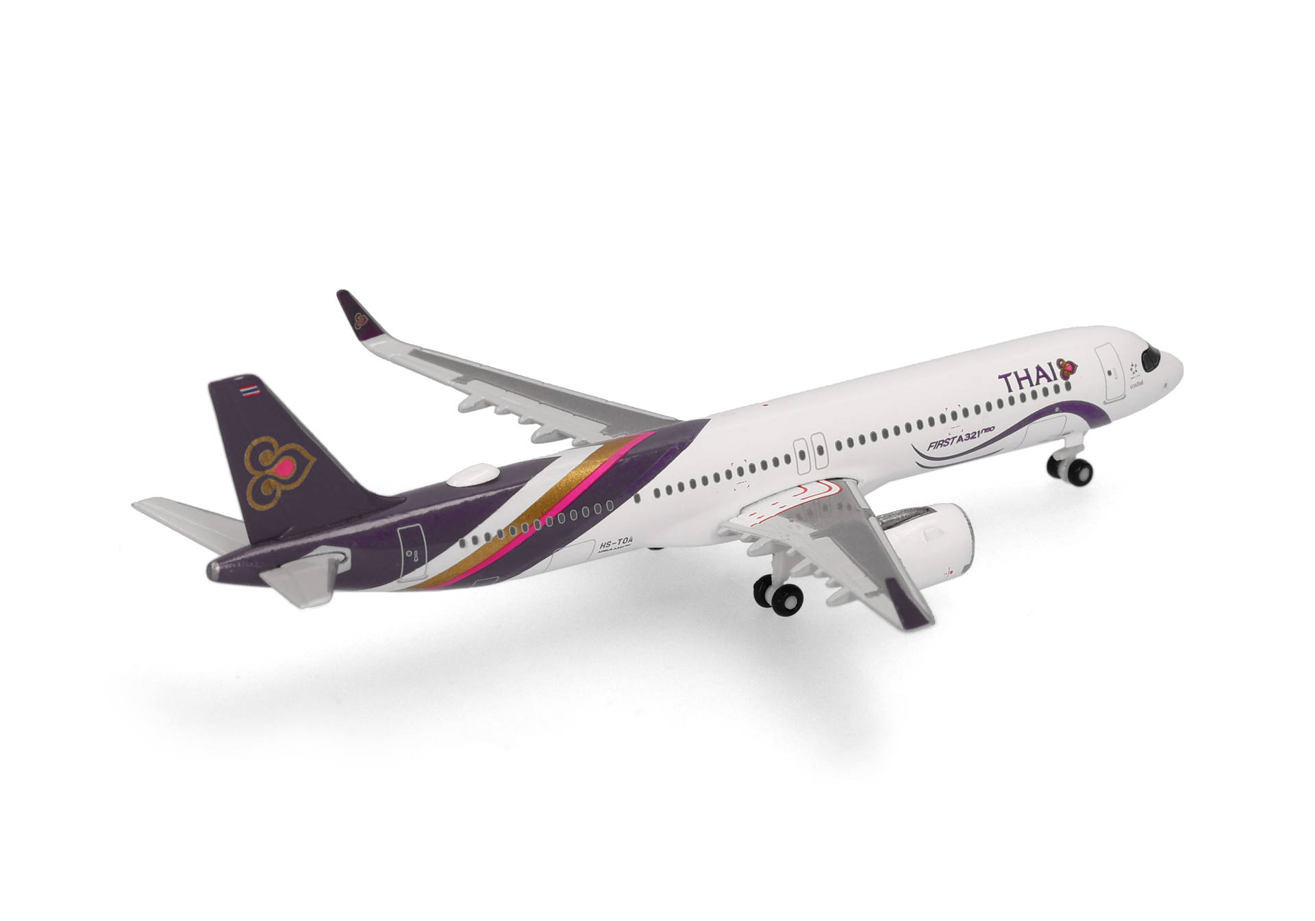 Herpa Wings 539708 | Thai Airways | Airbus A321neo  | HS-TOA - Bowonrangsi | 1:500