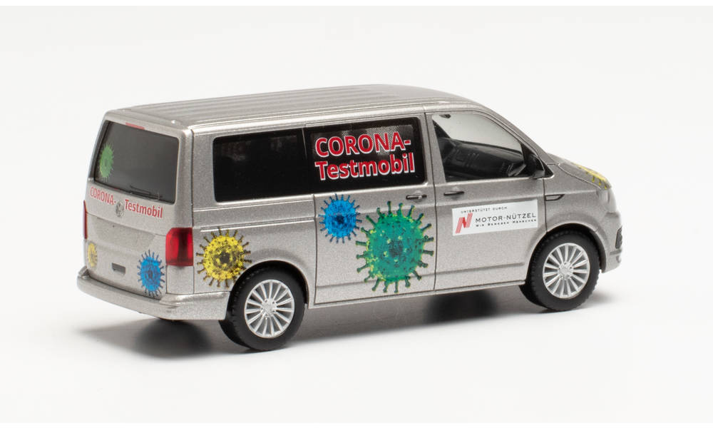Herpa 096133 - VW T6 Bus - Corona Testmobil (Bayern/Hof). 1:87