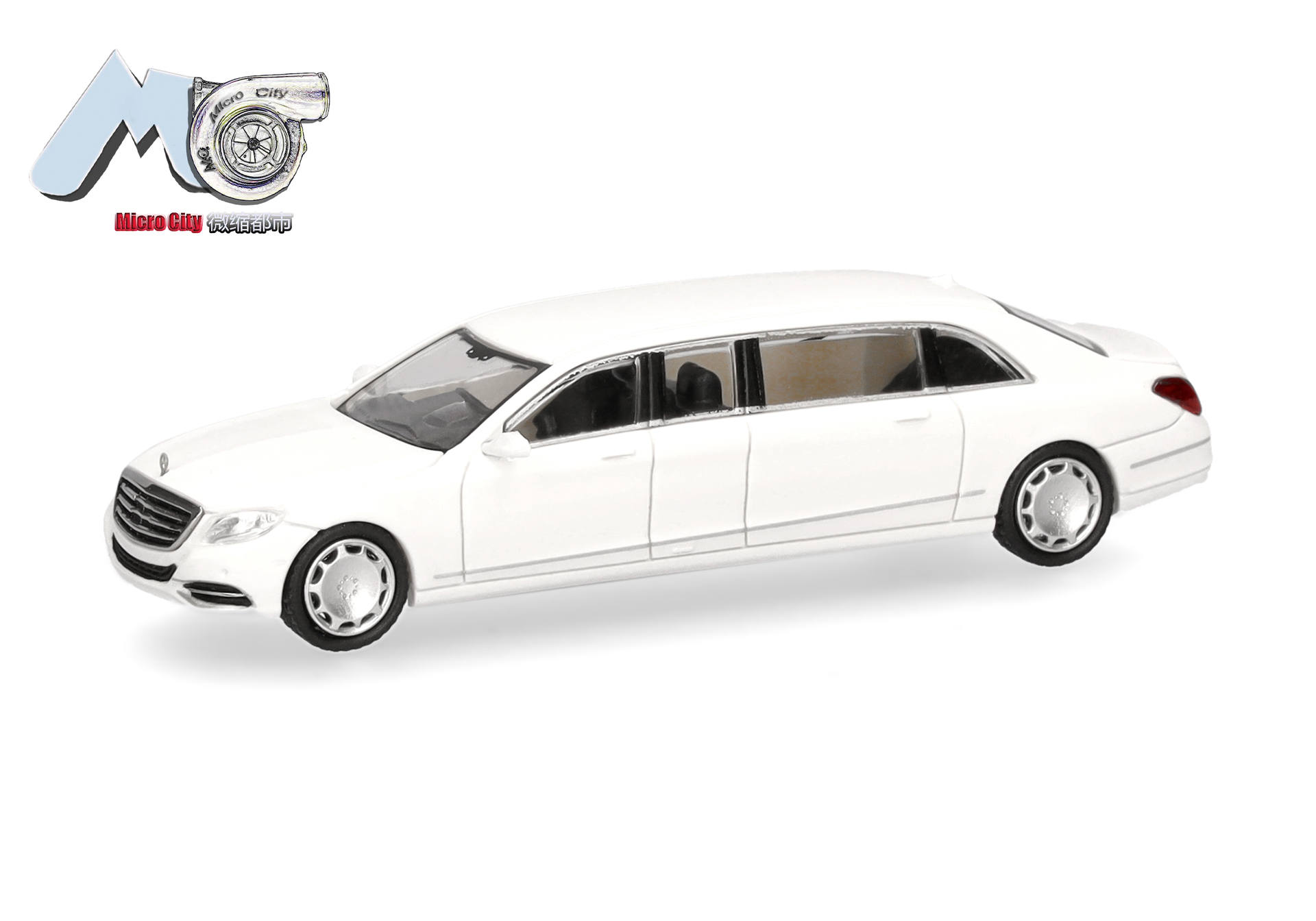 Herpa MicroCity 87MC000138 | Mercedes-Benz S600 Pullman | weiß | 1:87