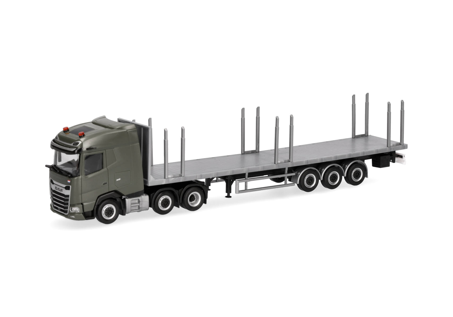 Herpa 747301 | DAF XG Flachbett-Sattelzug  |Niederländische Königliche Armee | 1:87