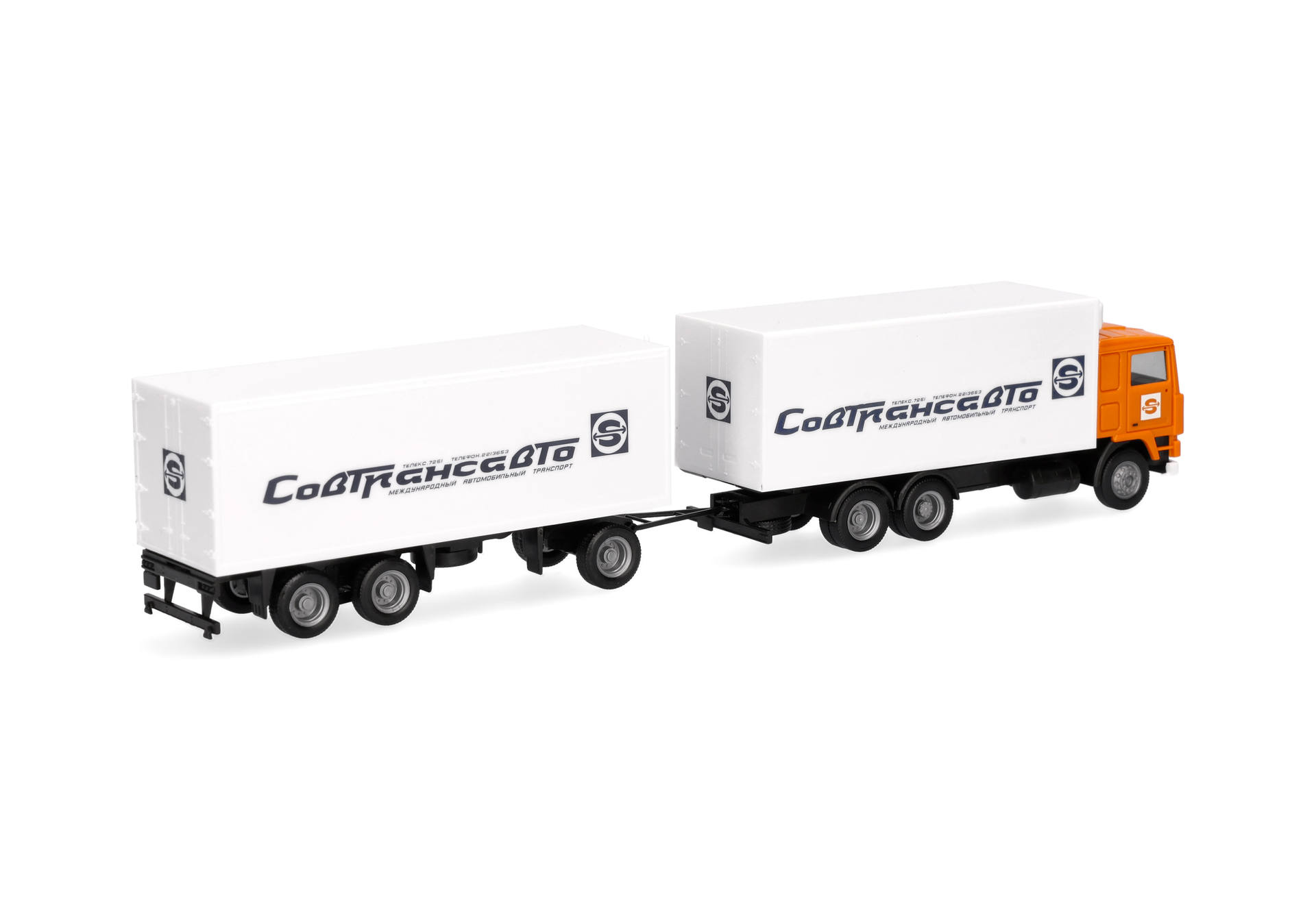 Herpa 321167 | Volvo F10 Kühlkoffer-Hängerzug | Sovtransavto | 1:87